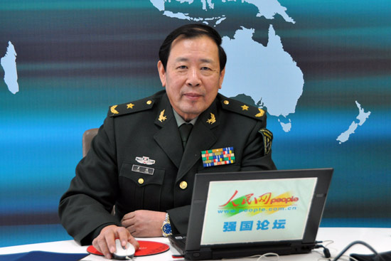 军事问题专家罗援少将做客强国论坛